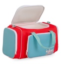 [00063091] IGLOO - Retro Duffel 24 - Coral Red , Lake Blue   Image 