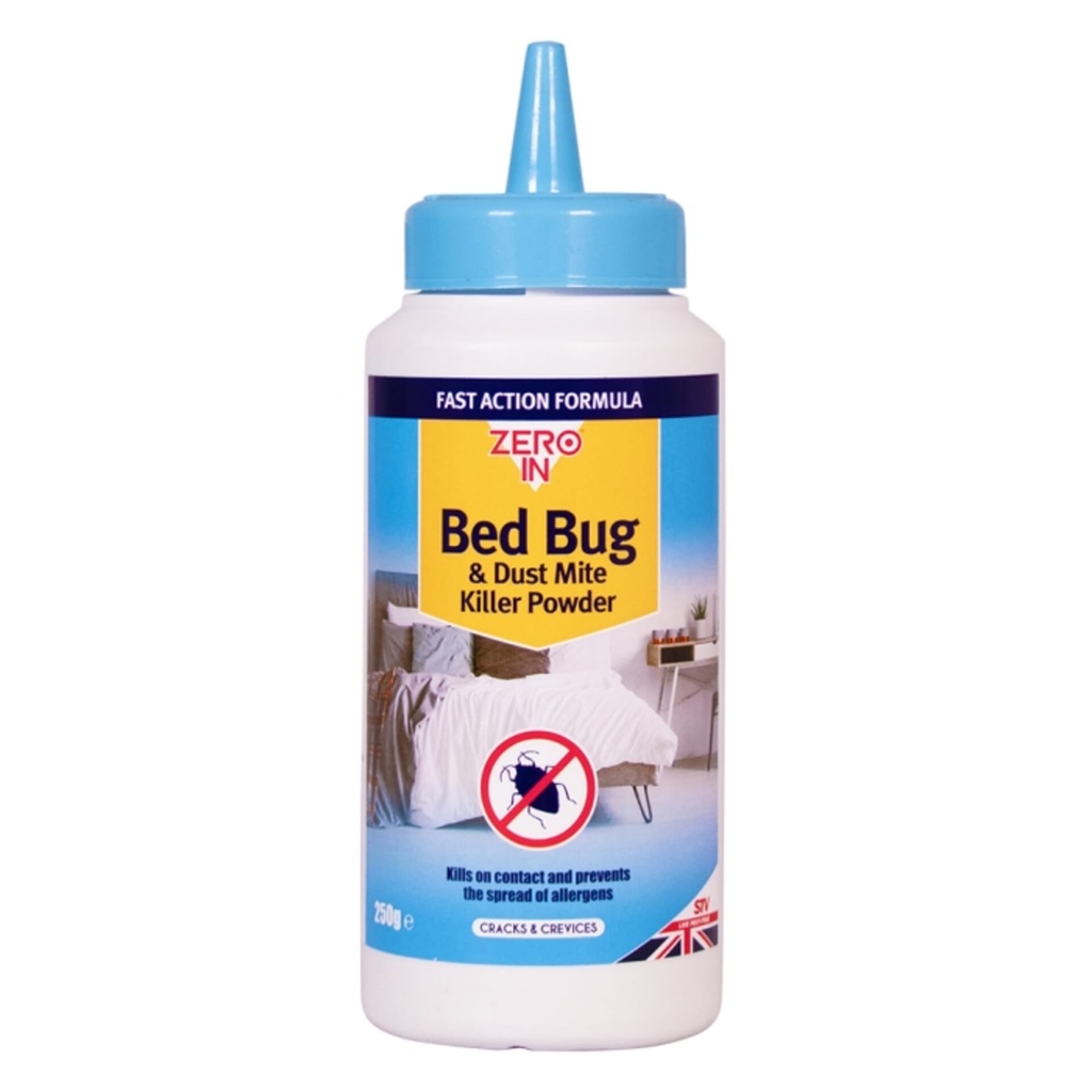 [ZER982] STV Bed Bug & Dust Mite Killer Powder - 250g Image 