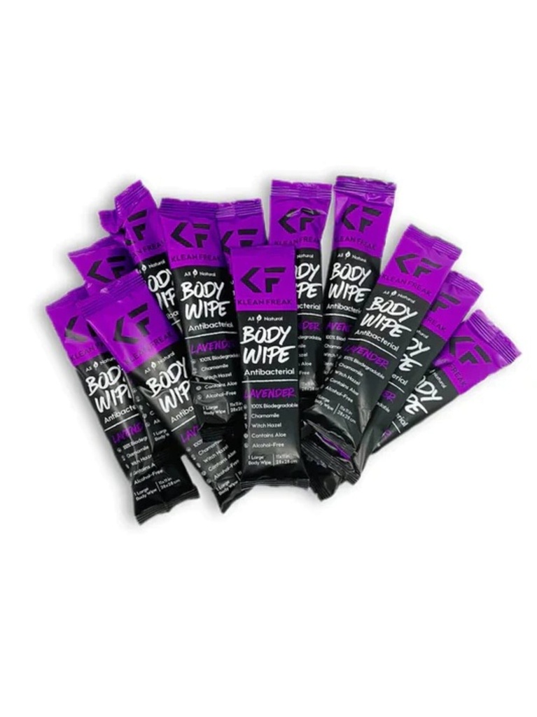 [HPLV10] Klean Freak - Body Wipes - 100 Pack - Lavender Image 