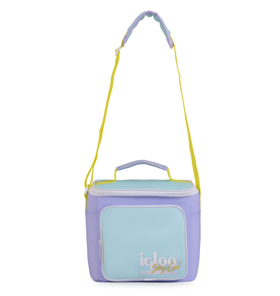 [00063082] IGLOO - Retro Square Lunch Bag - Lilac Image 