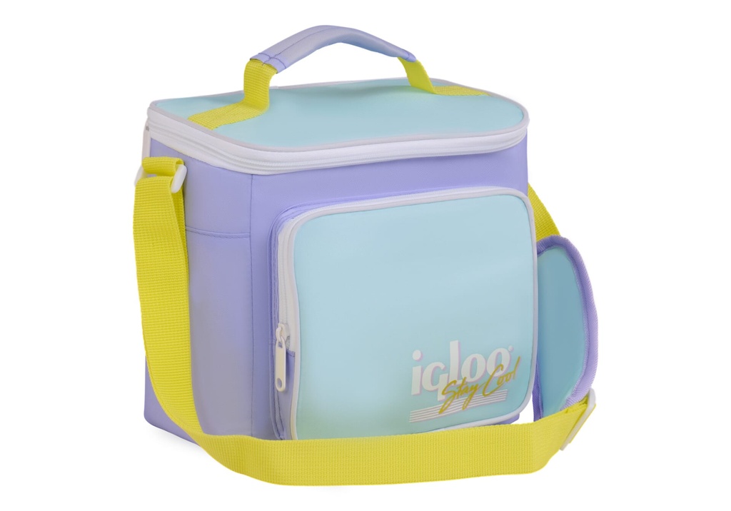 [00063082] IGLOO - Retro Square Lunch Bag - Lilac Image 