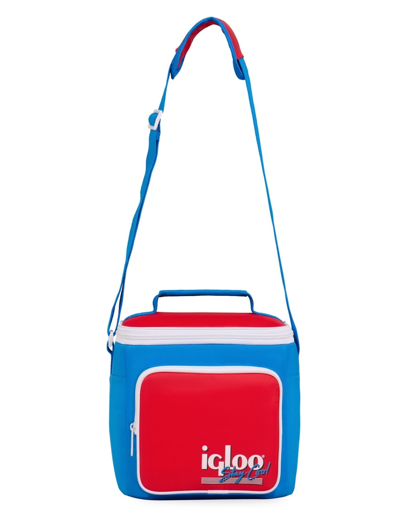 [00063083] IGLOO - Retro Square Lunch Bag - Red Star  Image 