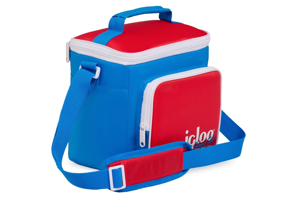 [00063083] IGLOO - Retro Square Lunch Bag - Red Star  Image 