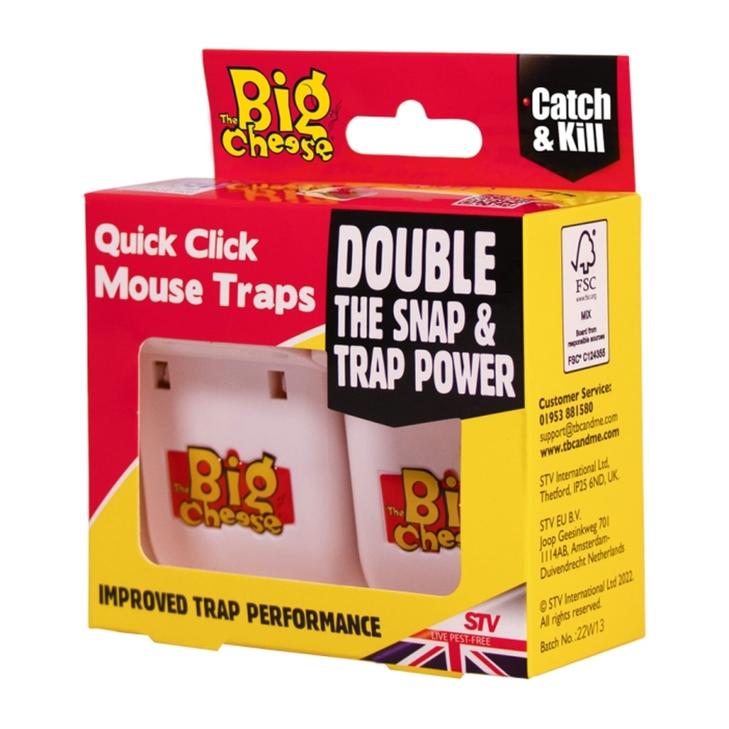 [STV147] STV  Quick Click Mouse Trap - Twinpack Image 