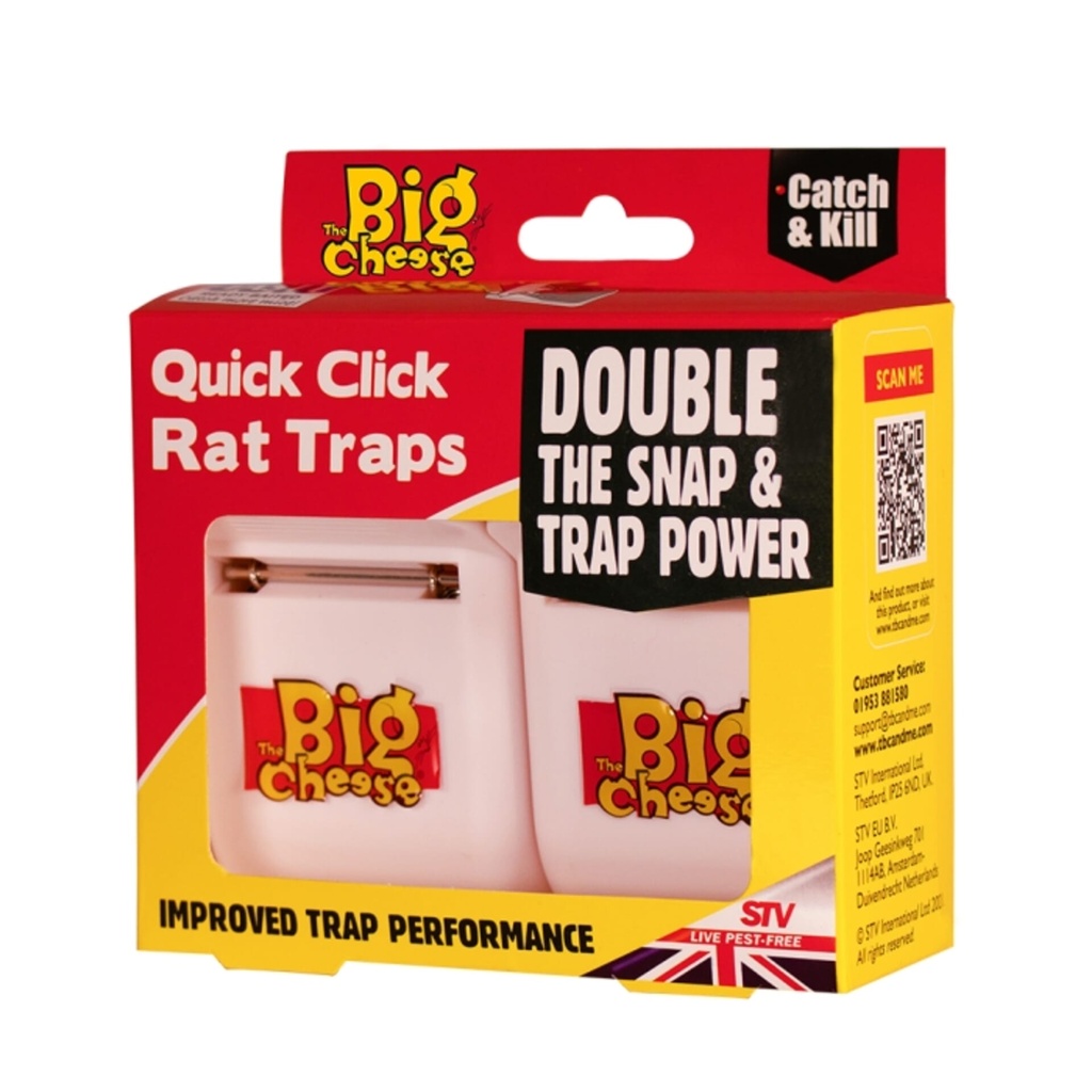 [STV150] STV  Quick Click Rat Trap - Twinpack Image 