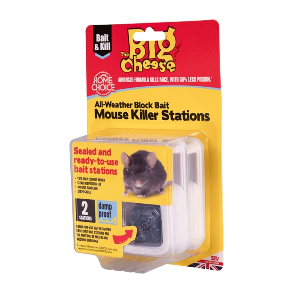 [STV210] STV  Ready-Baited Mouse Killer Station - Twinpack Image 