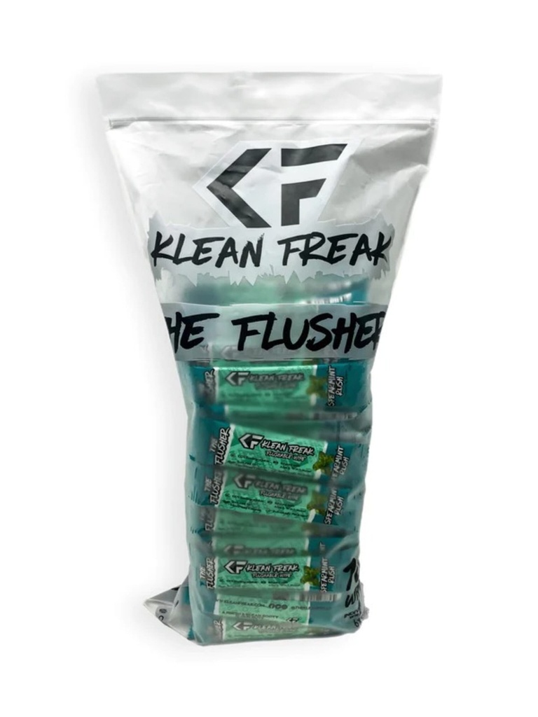 [FHSR10] Klean Freak - The Flusher wipes - 100 Pack Spearmint Rush Image 