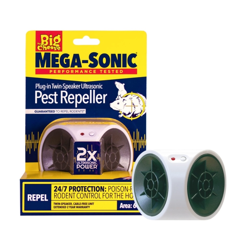 [STV723] STV  Mega-Sonic® Plug-In Twin-Speaker Pest Repeller Image 