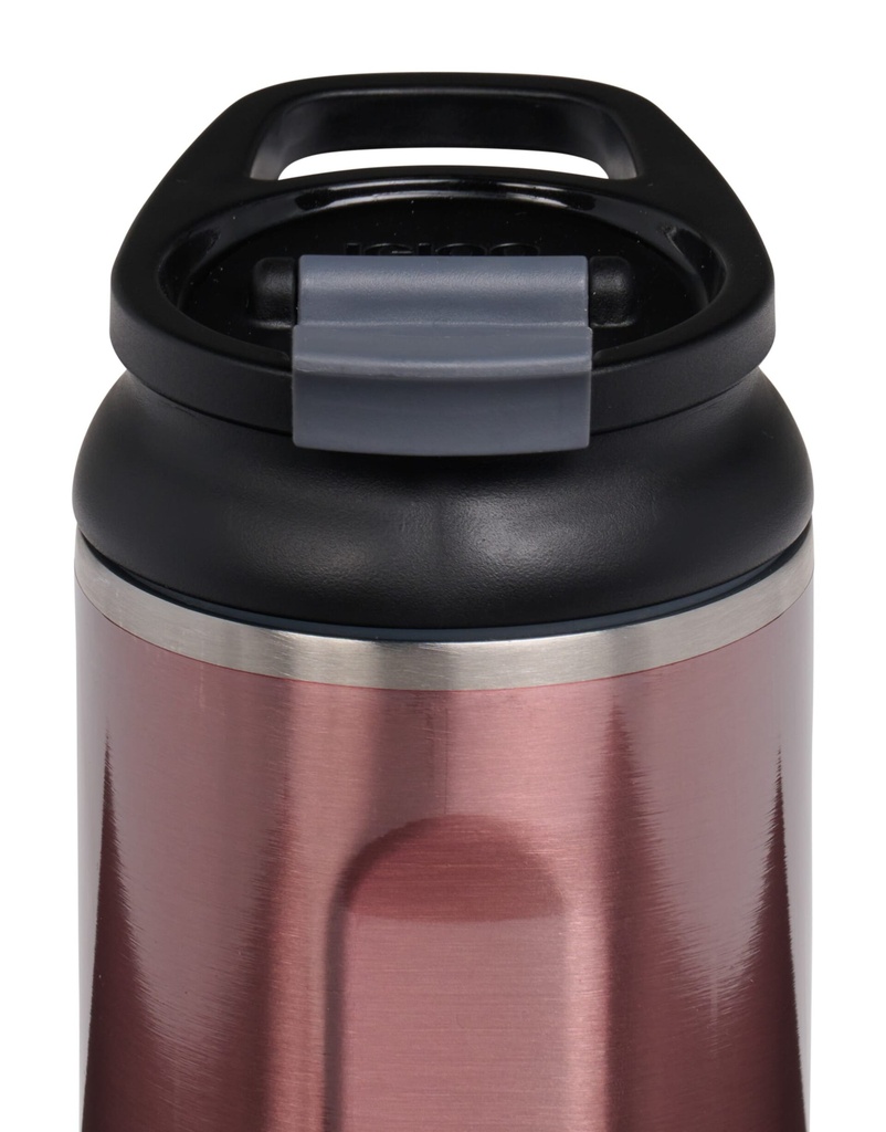 [00071071] IGLOO-16 Oz Stainless Steel Flip ‘n’ Sip Tumbler - Flamingo Image 