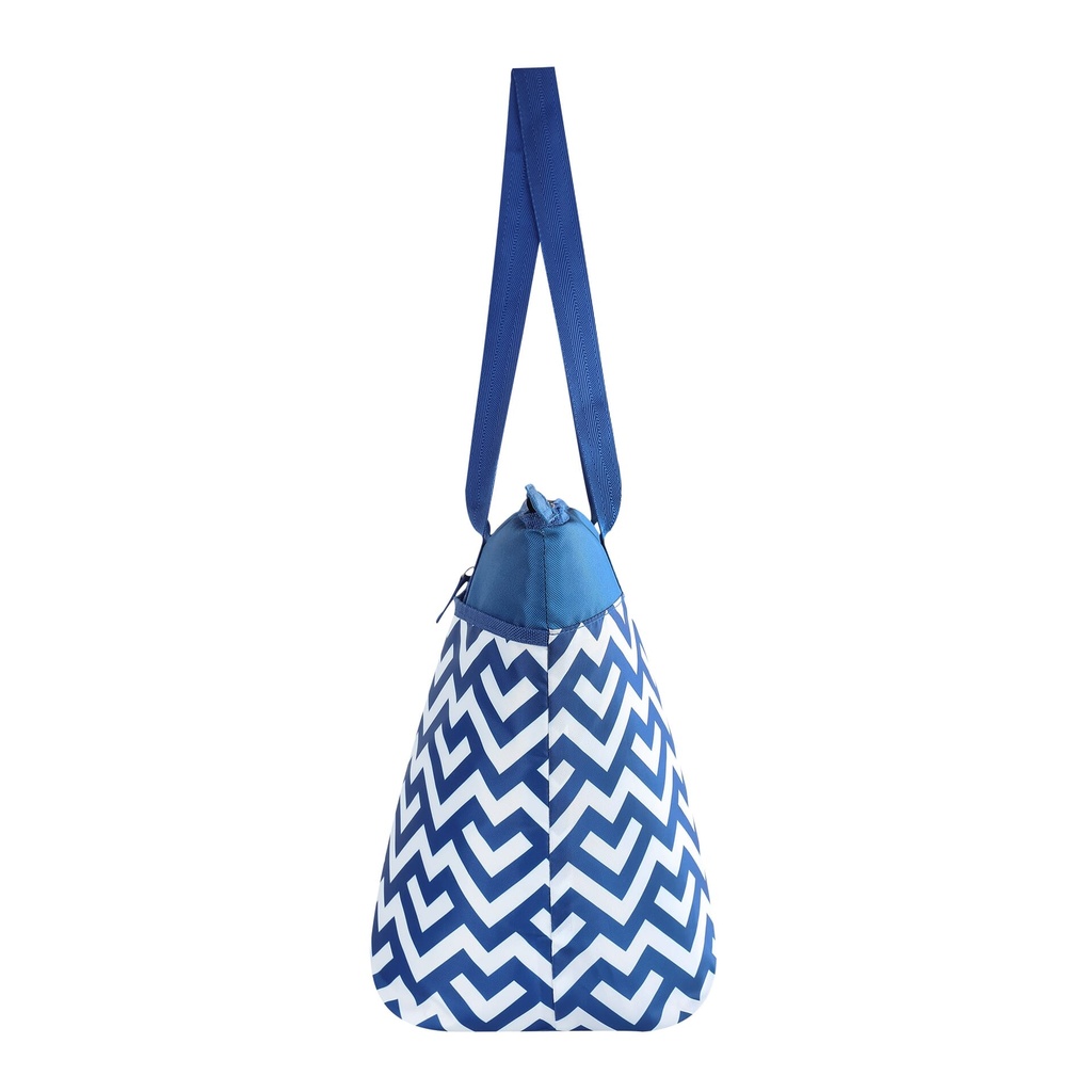 [00166270] IGLOO-30 Can Essential Tote Cooler Bag  - Blue Trellis Image 