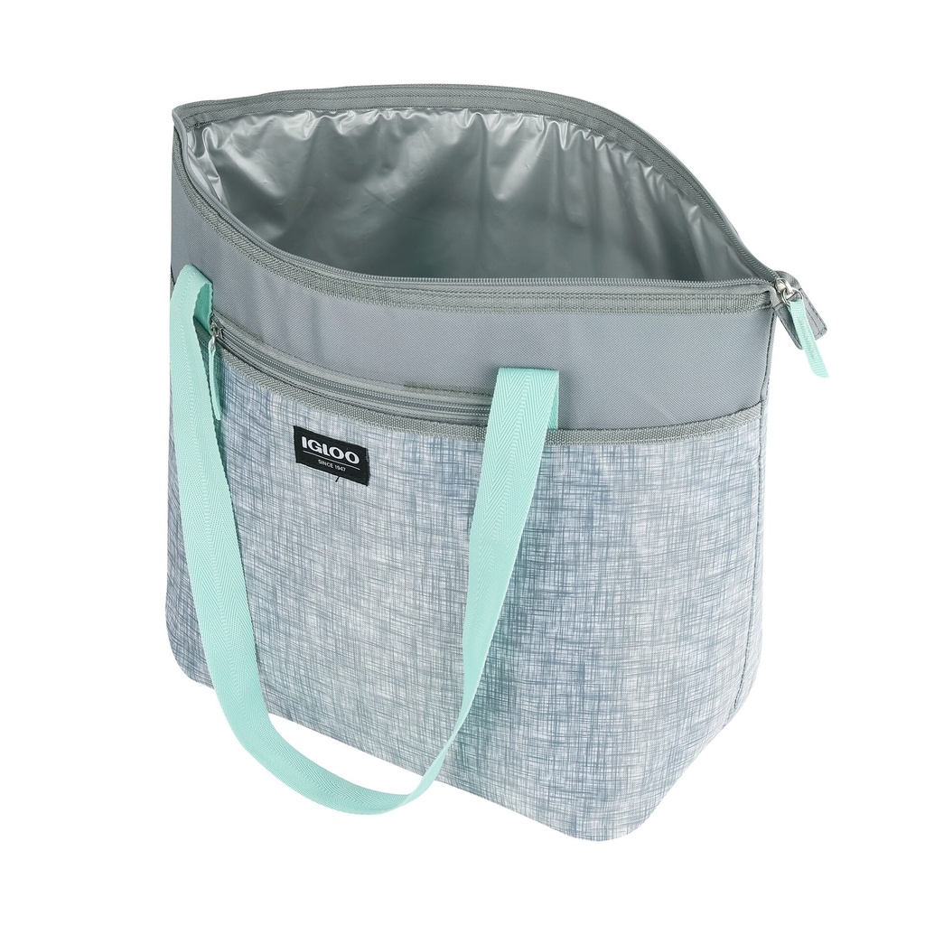 [00166272] IGLOO-30 Can Essential Tote Cooler Bag  - Grey Texture Image 