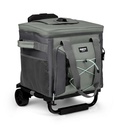 [00066324] IGLOO-Eco-Friendly 40 -can Camping Collapsible Roller Cooler - Gray Image 