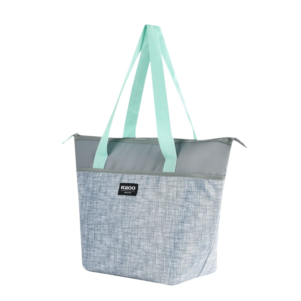 [00066260] IGLOO-Essential Tote Opp Print Basics - Grey Texture Image 