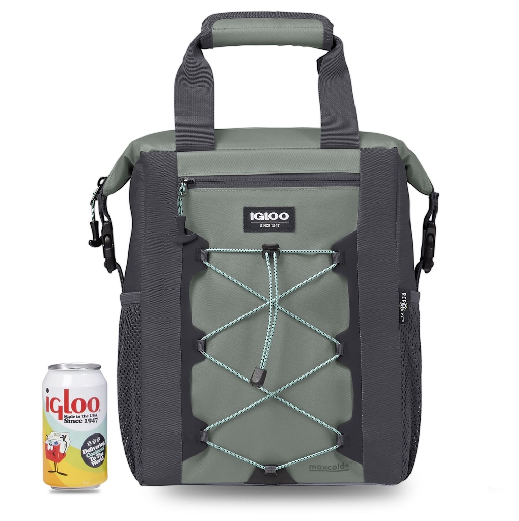 [00066316] IGLOO-Gray Snapdown 18 Can Softside Backpack - Gray  Image 