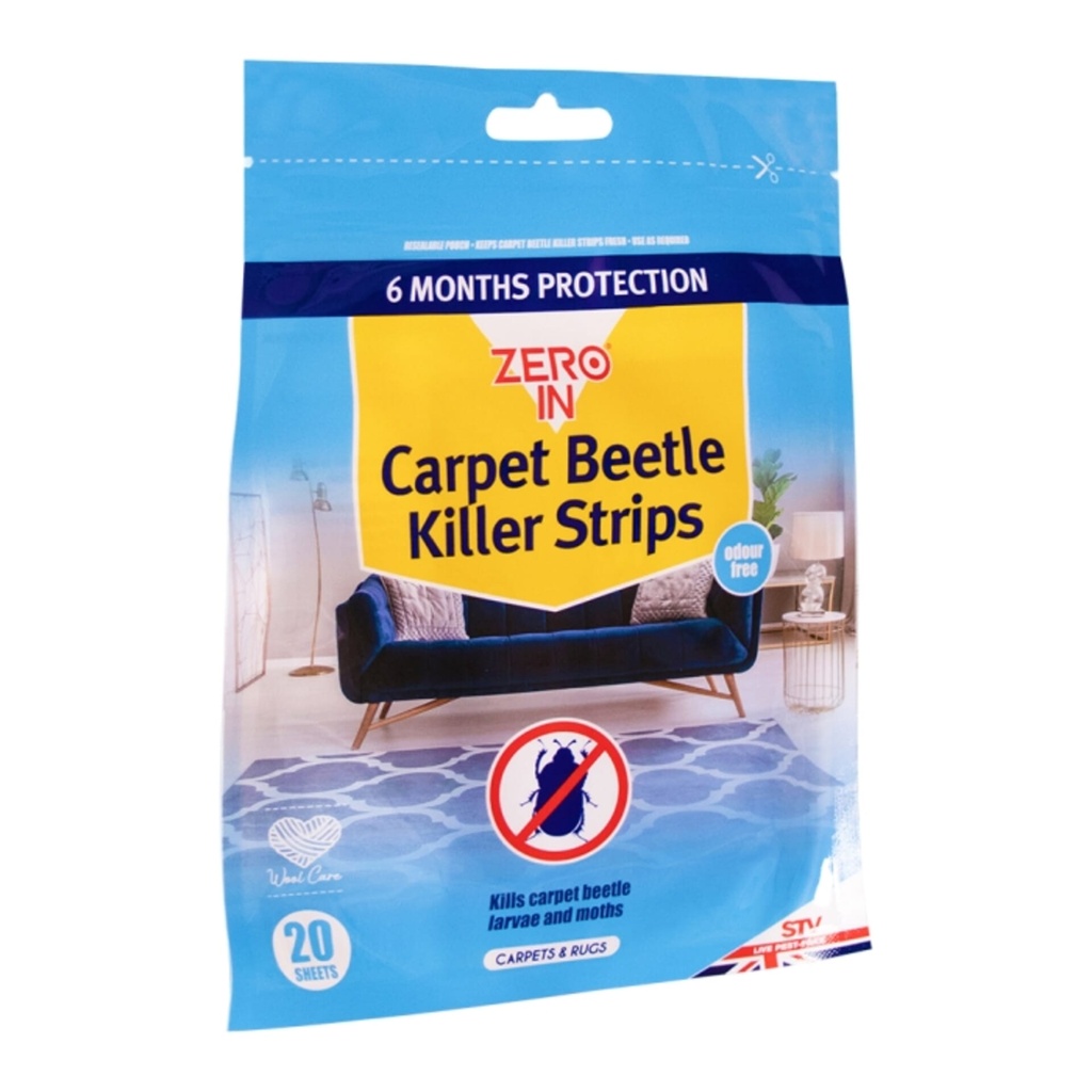 [ZER974] STV  Carpet Beetle & Moth Killer Strip - 20-Pack Image 