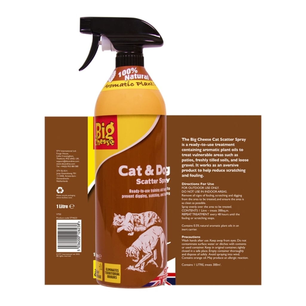 [STV623] STV  Cat & Dog Scatter Spray - 1L RTU Image 