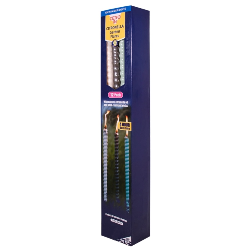 [ZER471] STV  Citronella Garden Flares - Close to Home - 12-Pack Image 