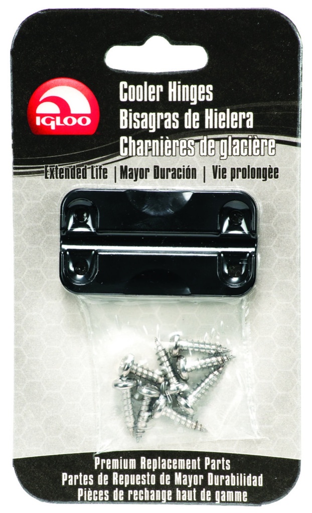 [00024045] IGLOO-Hybrid Stainless Steel/Plastic Hinges Universal Fit - Black  Image 