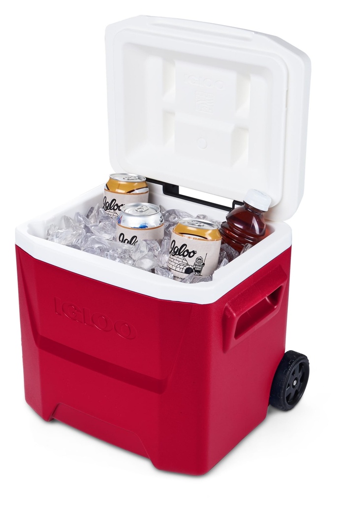 [00034656] IGLOO-Laguna 16QT Cool Box with Wheels - Red Star  Image 