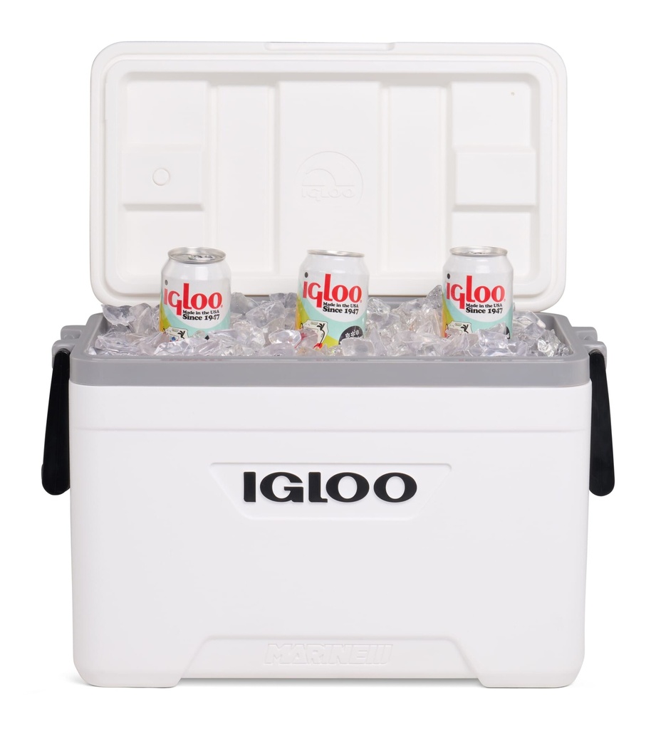 [00049550] IGLOO-Latitude Marine Ultra 25 Cooler Box - White / Moonscape Gray Image 