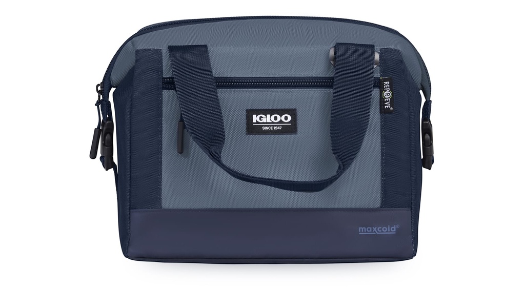 [00066150] IGLOO-MaxCold Evergreen Snapdown 12-Can Cooler Bag - Blue  Image 