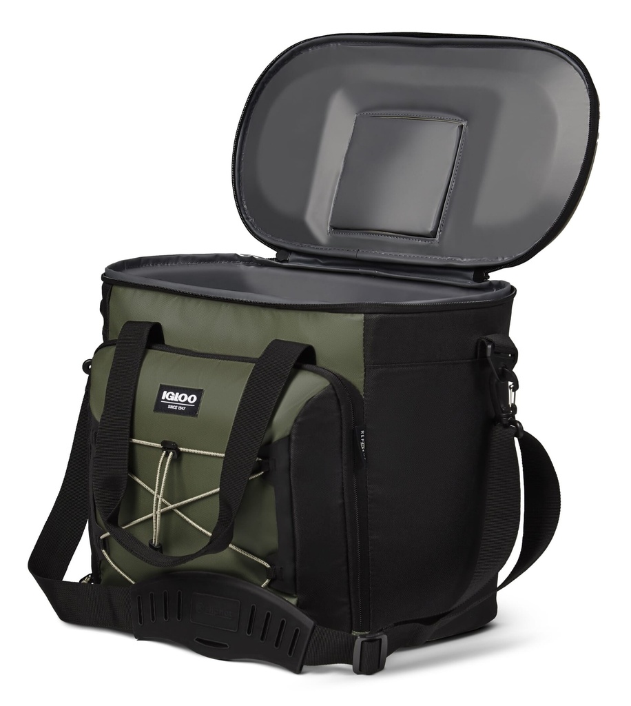 [00066306] IGLOO-MaxCold Voyager 28-Can Tote - Olive  Image 