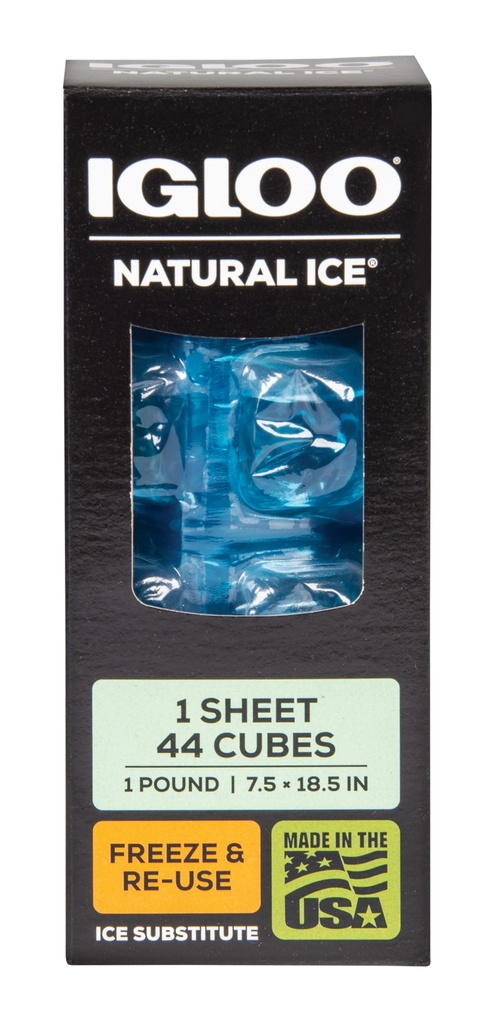 [00025078] IGLOO-Maxcold Natural Ice Sheet 44 Cube - Blue  Image 