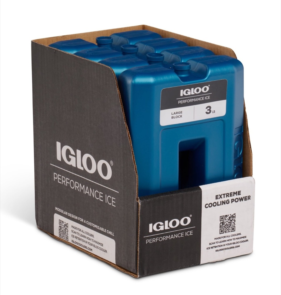 [00025464] IGLOO-Performance Large Ice Block 3 Pounds - Blue  Image 