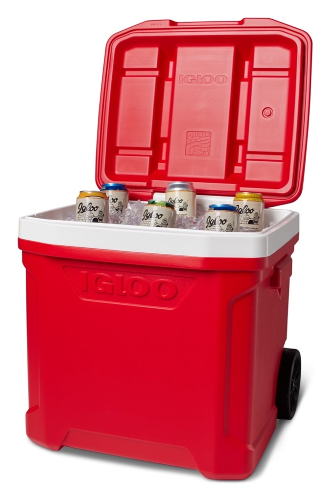 [00034681] IGLOO-Profile II 60 Roller Cooler Box - Red Star  Image 