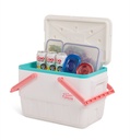 [00032385] IGLOO-Retro Jade 25 Qt Lunch Picnic Basket Cooler - White  Image 