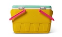 [00032793] IGLOO-Retro Jade 25 Qt Lunch Picnic Basket Cooler - Yellow,White,Mint,Pink  Image 