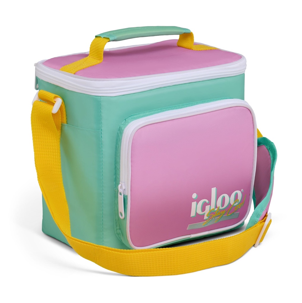 [00062655] IGLOO-Retro Square Cooler Lunch Bag  - Rose Tea  Image 