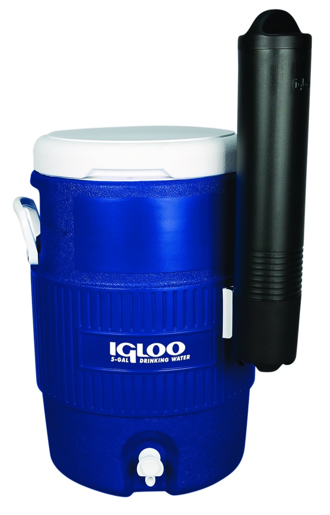 [00042026] IGLOO-Seat Top Beverage Cooler with Cup Dispenser (5-Gallon, Ocean Blue) - Majestic Blue Image 