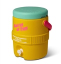 [00031416] IGLOO-Retro Barrel of Fun 2 Gallon Water Jug - Yellow Image 