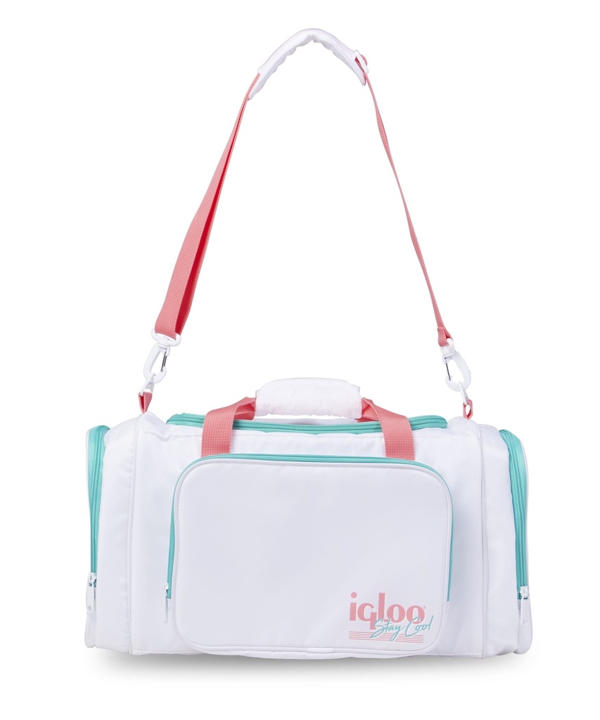 [00060935] IGLOO-Retro Duffel Bag Cooler  - White  Image 