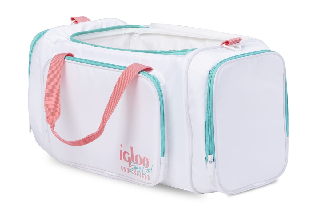 [00060935] IGLOO-Retro Duffel Bag Cooler  - White  Image 