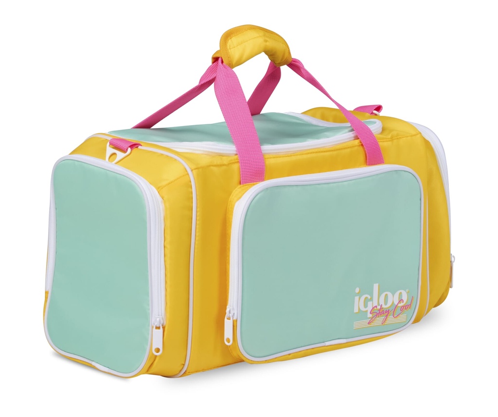 [00060965] IGLOO-Retro Duffel Bag Cooler  - Yellow Image 