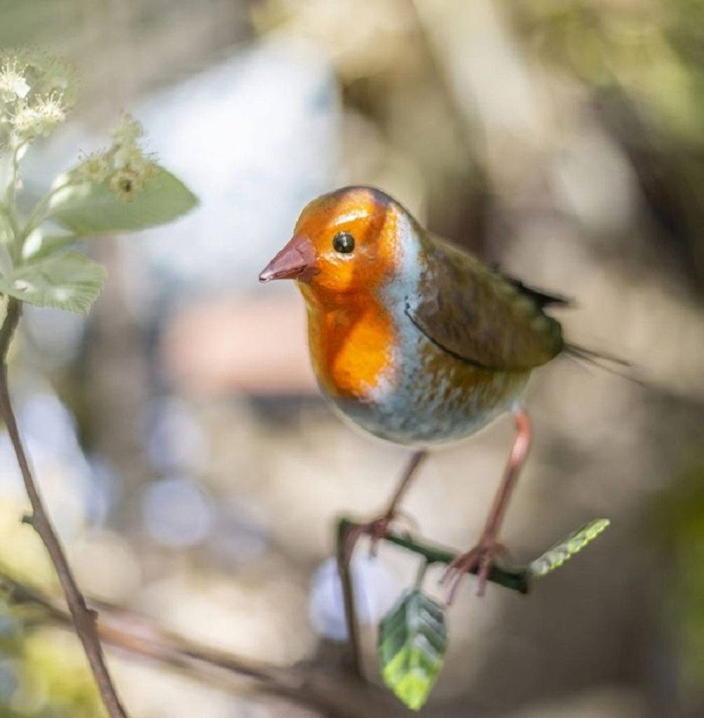 [55876] La Hacienda - Tree Top Robins Wall Art - Large Image 