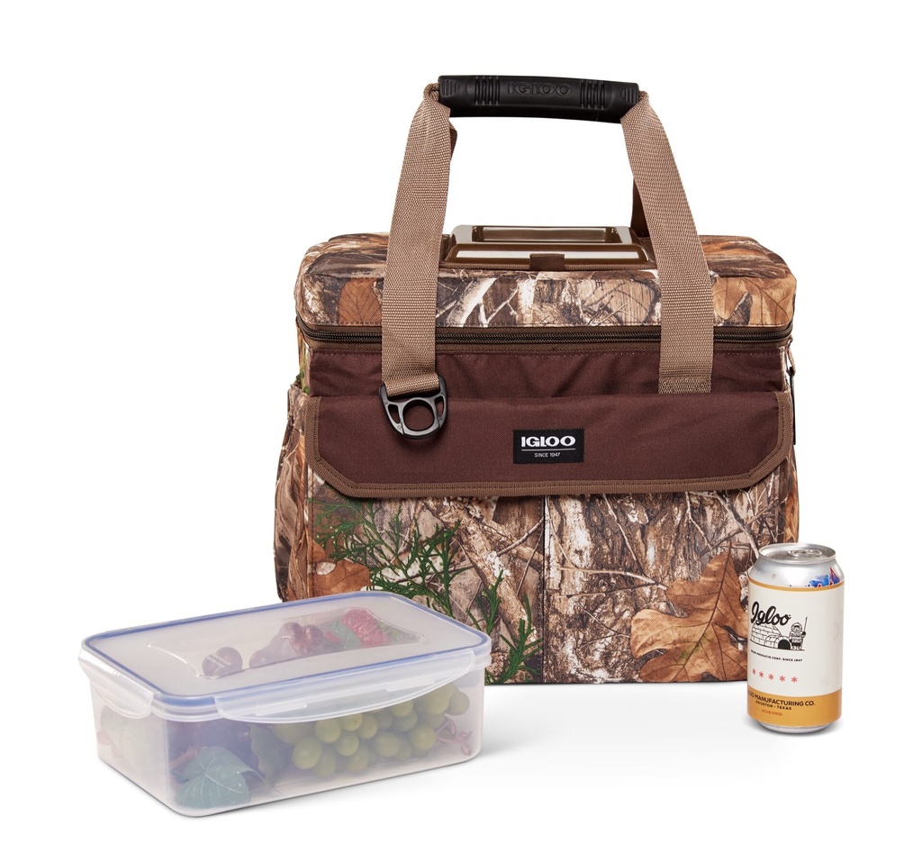 [00064640] IGLOO-Square 30 Cooler Bag -Realtree  - Brown, Realtree Image 