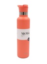 [DB03005A-S] Moya "Black Sea"  700ml Insulated Sustainable Water Bottle Coral Spout Lid Image 