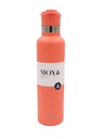 [DB03005A-S] Moya "Black Sea"  700ml Insulated Sustainable Water Bottle Coral Spout Lid Image 