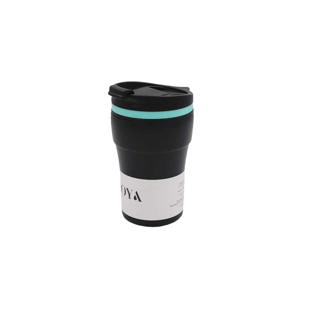 [HV123-TB-19] Moya "Low Tide" 250ml Travel Coffee Mug Blue/Black Image 