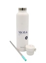 [DB03004A] Moya "Black Sea"  700ml Insulated Sustainable Water Bottle White Image 