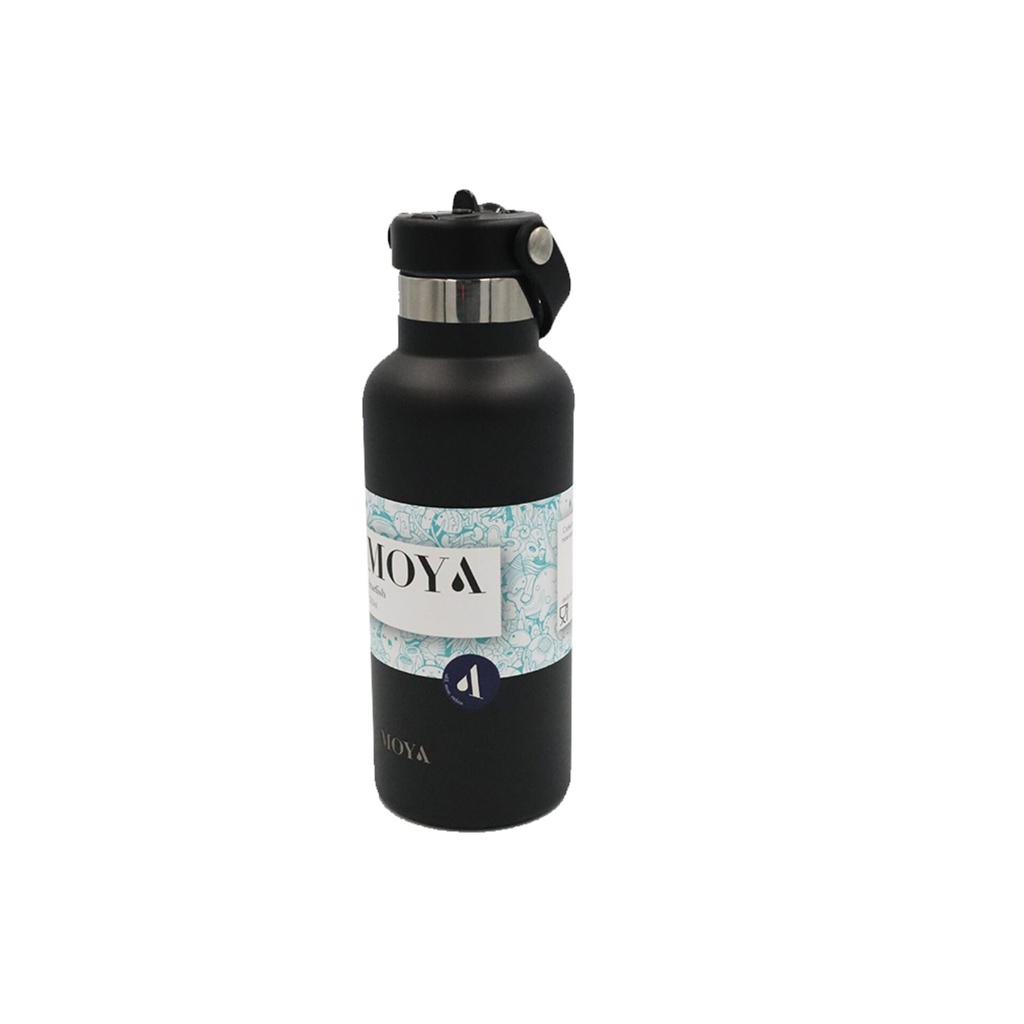 [DB02001A] Moya "Starfish" 500ml Insulated Sustainable Water Bottle Black Image 