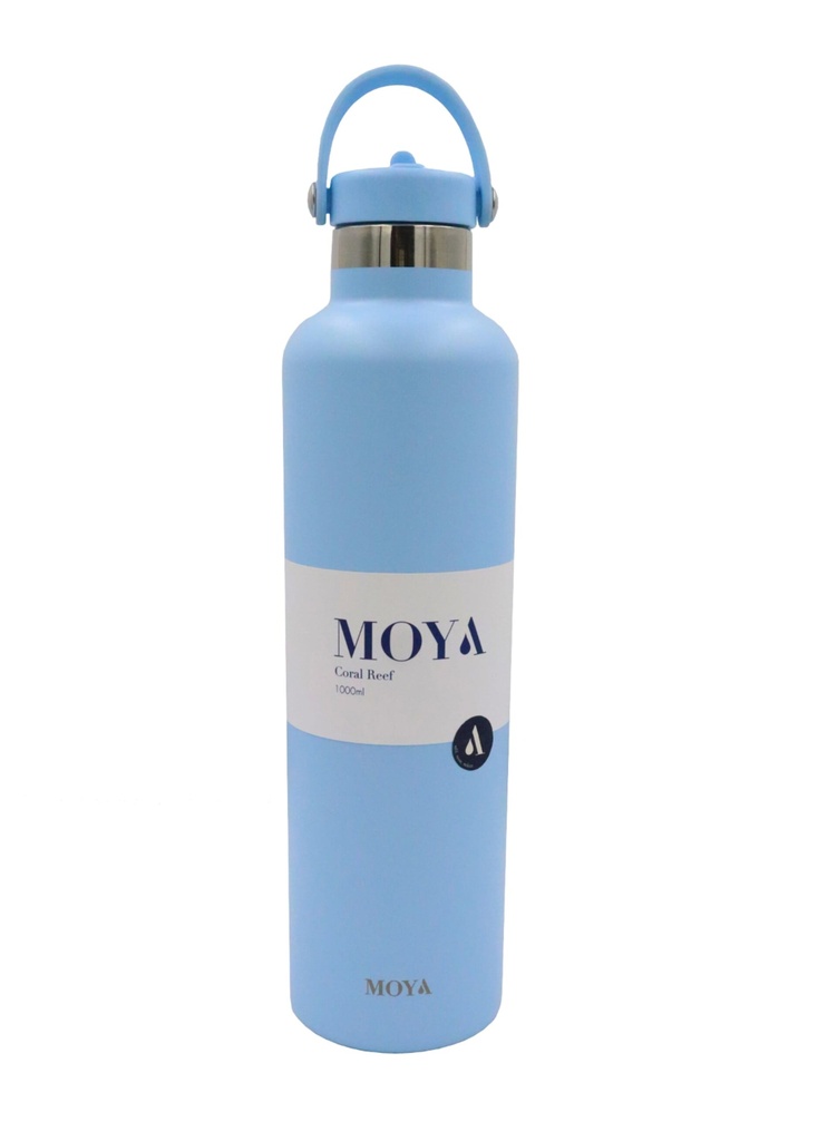 [DB04003A] Moya "Coral Reef" 1L Insulated Sustainable Water Bottle Powder Blue Image 