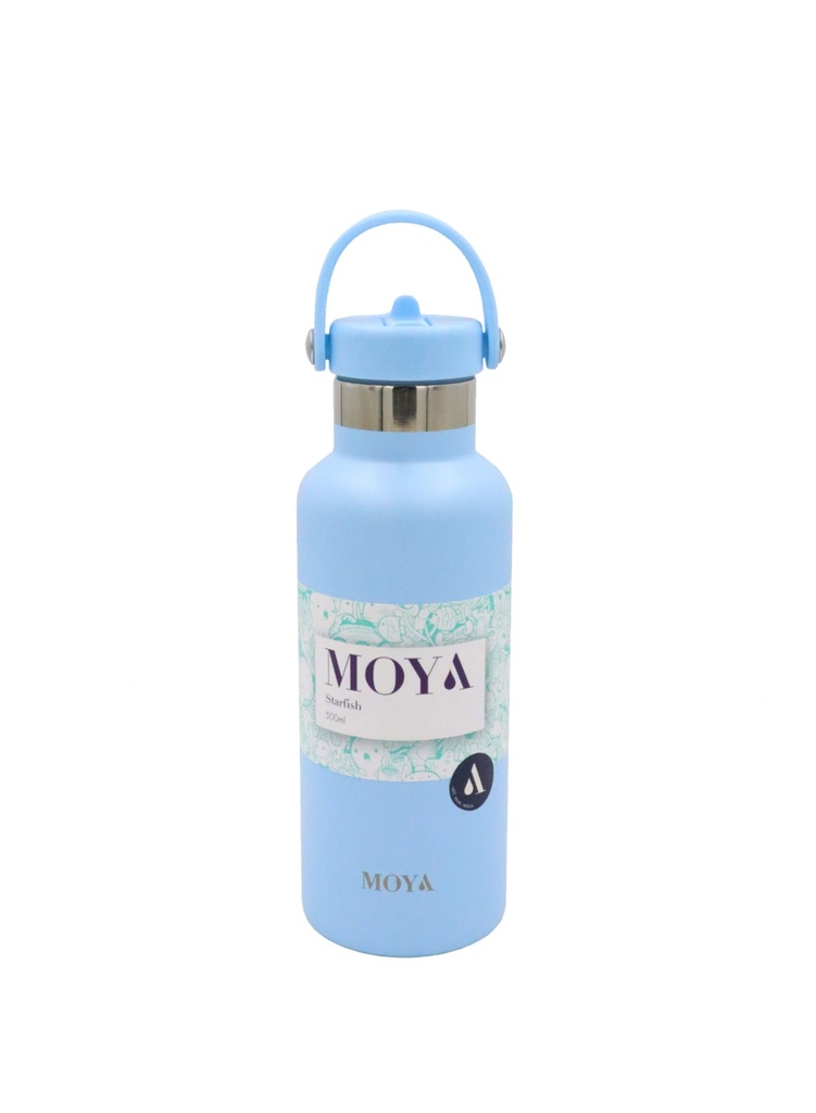 [DB02003A ] Moya "Starfish" 500ml Insulated Sustainable Water Bottle Powder Blue Image 