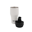 [HV134-BW-11] Moya "High Tide" 380ml Travel Coffee Mug Black/White Image 