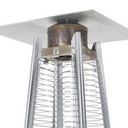 [CZGB-I-SS] PureHeat Pyramid Style Gas Patio Heater In Stainless Steel with wheels Image 