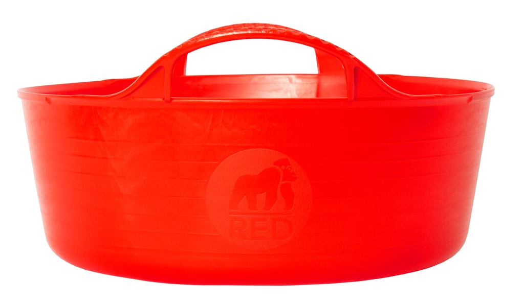 [SP5R] Red  Gorilla -  Tubs & Recycled Black Tubs - Mini Shallow 5L Red Image 