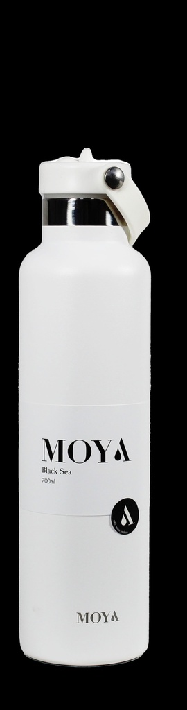 [DB03004A] Moya "Black Sea"  700ml Insulated Sustainable Water Bottle White Image 